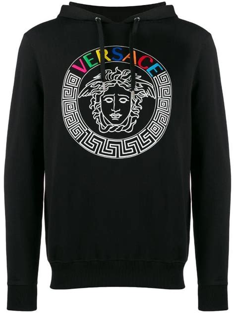 versace hoodie mens red|Versace hoodie men's sale.